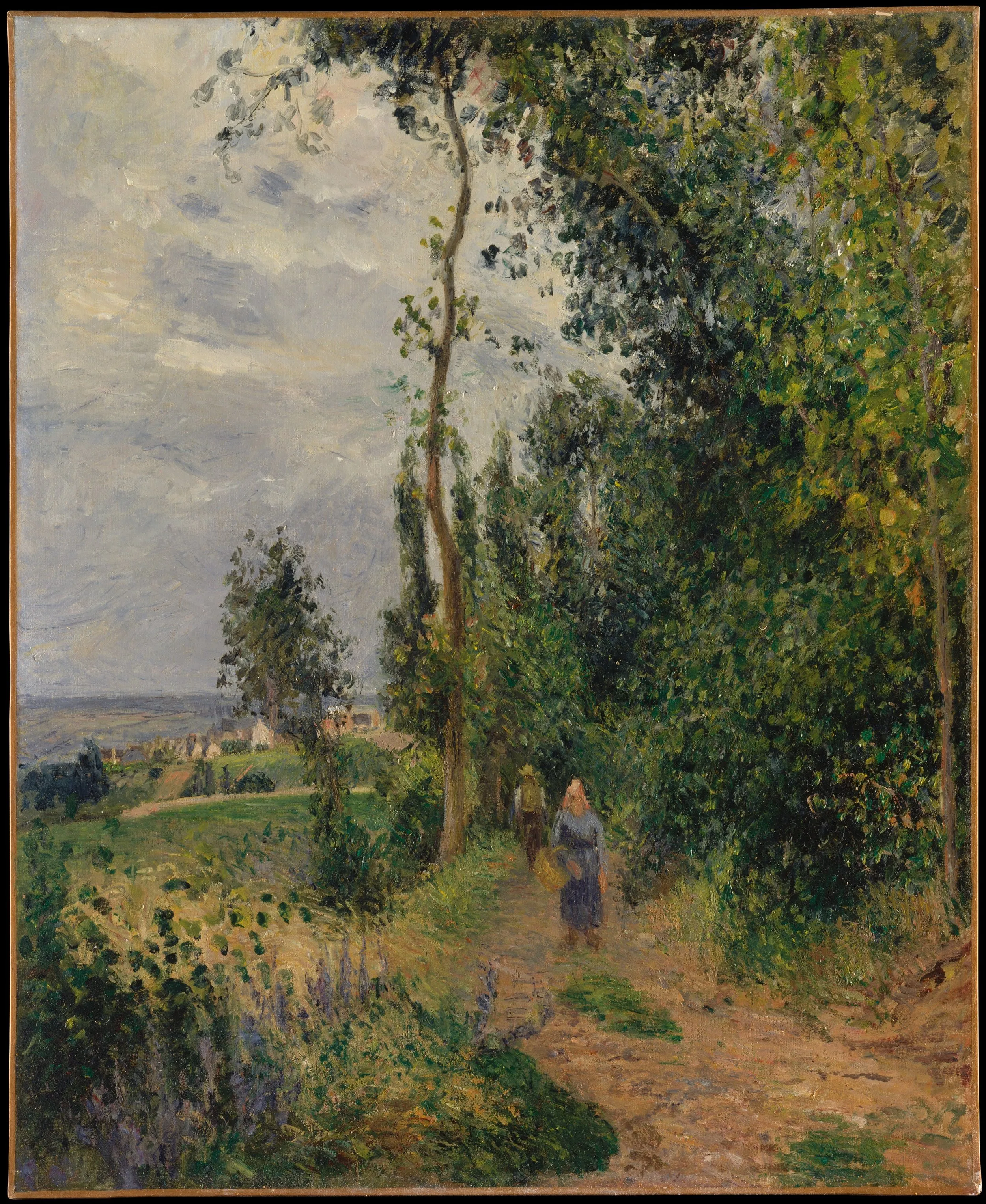 "Côte des Grouettes, near Pontoise" by Camille Pissarro, ca 1878, oil on canvas, Metropolitan Museum Collection